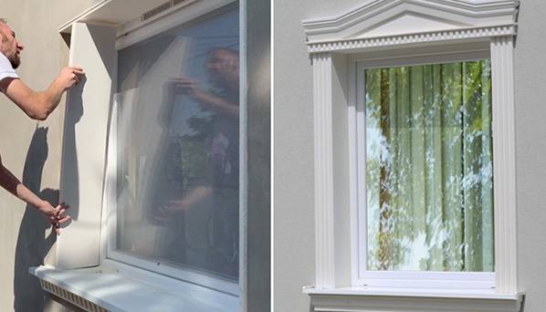 Fensterumrandung einbauen